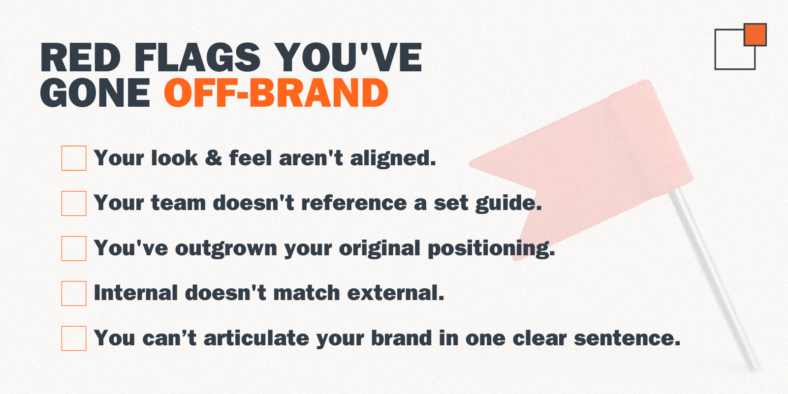 Red flags checklist