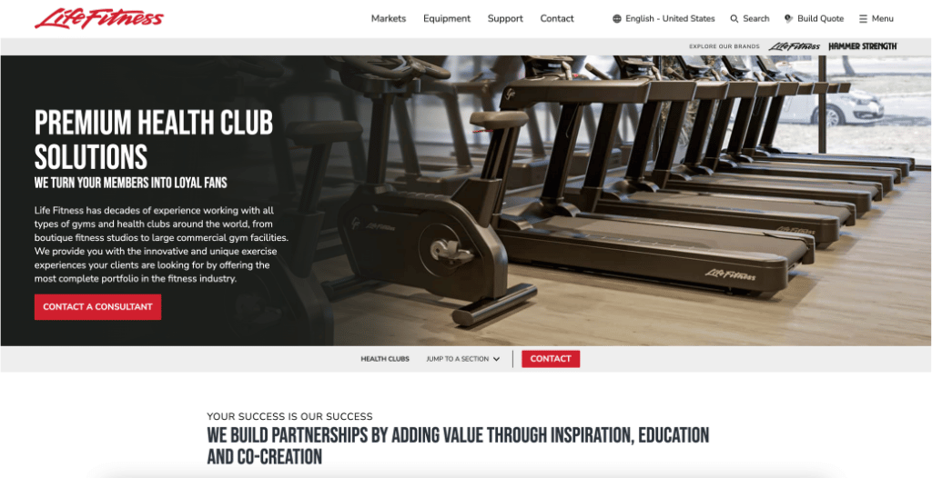 life fitness contact form