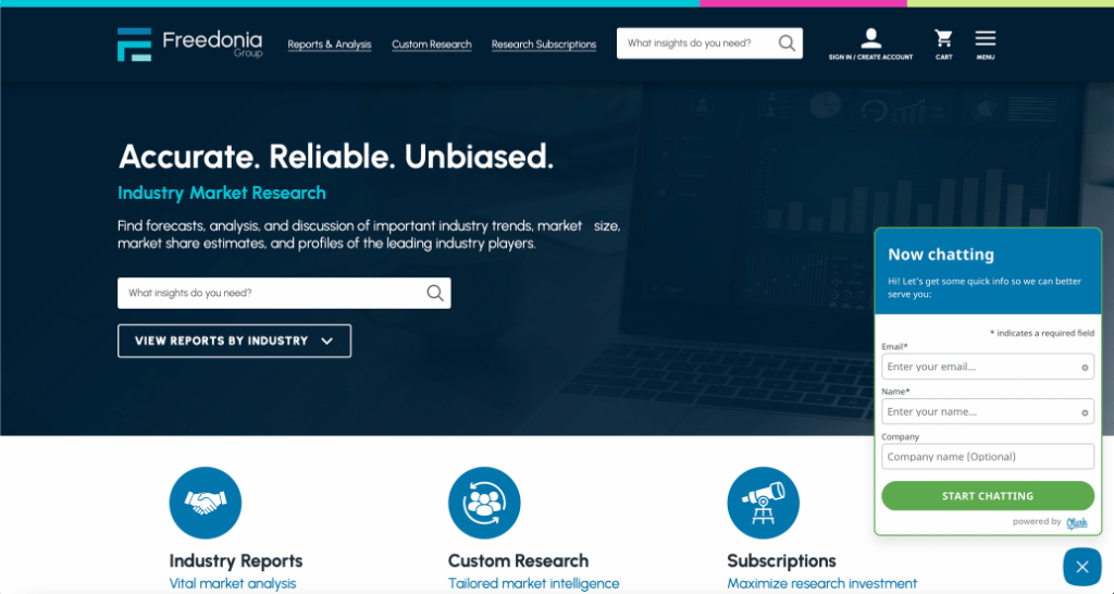 Freedonia Homepage Example