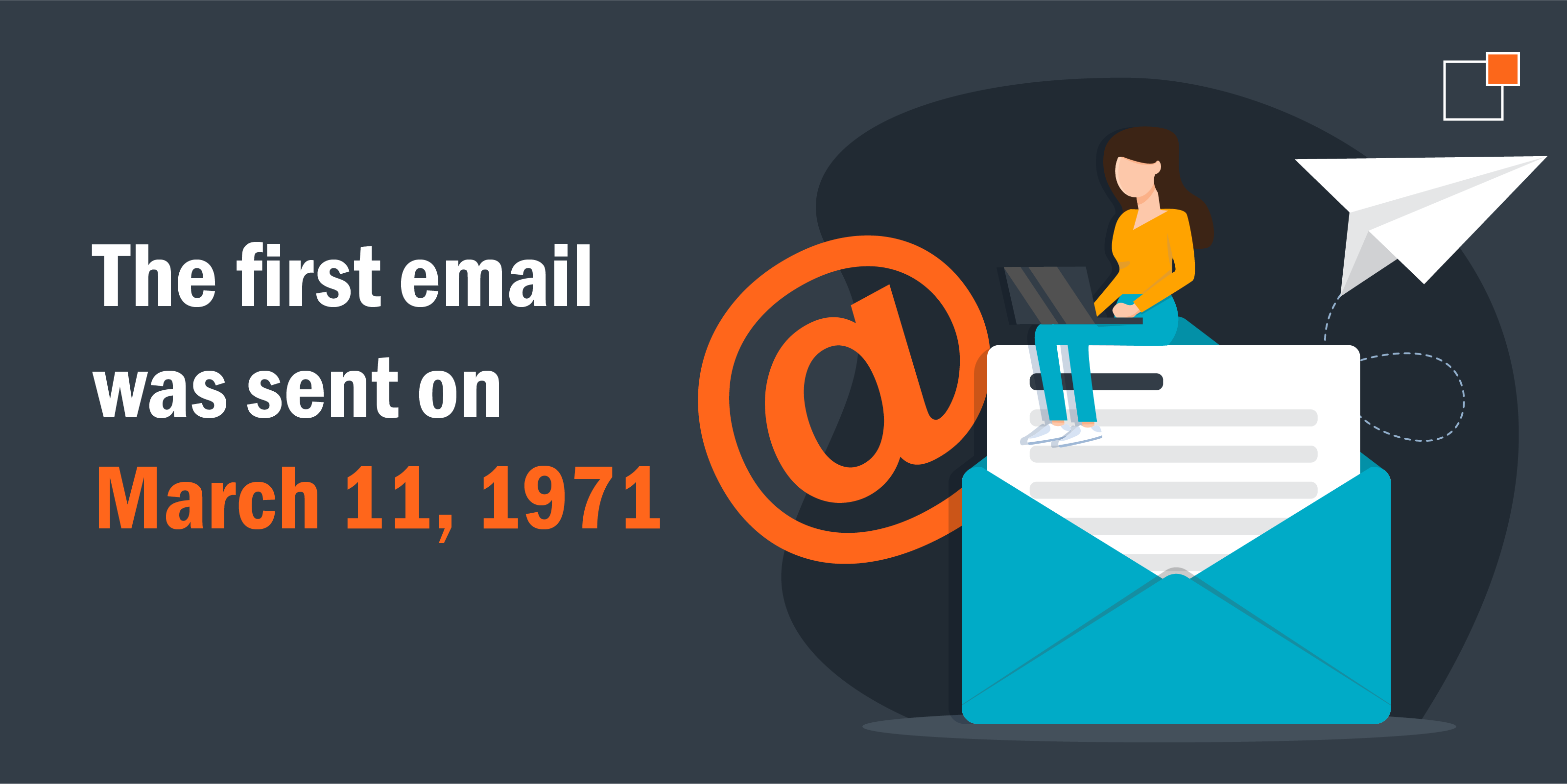 The first email was sent on March 11, 1971